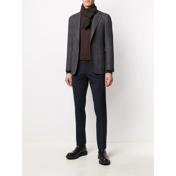 Canali Blue Trousers - Tailored Trousers Men